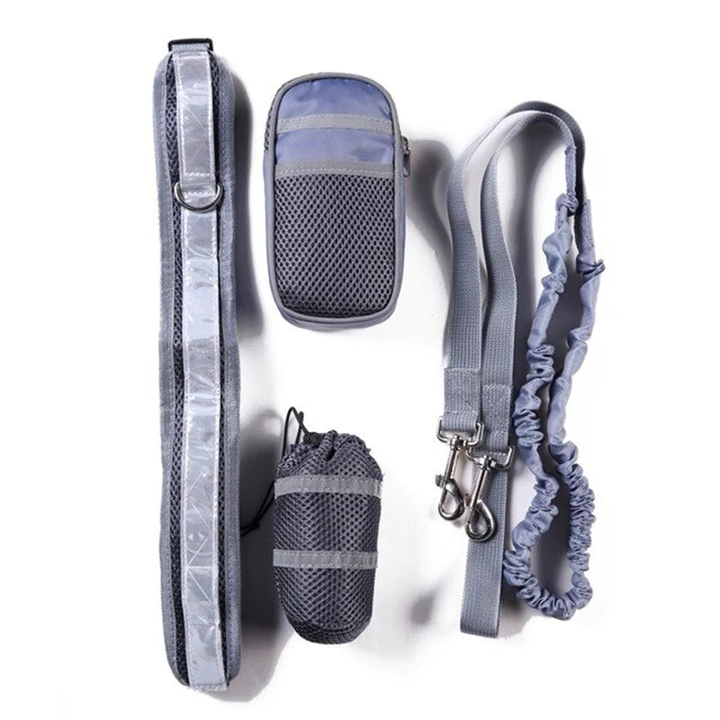 Pet Dog Cat Elastic Reflective Belt Running