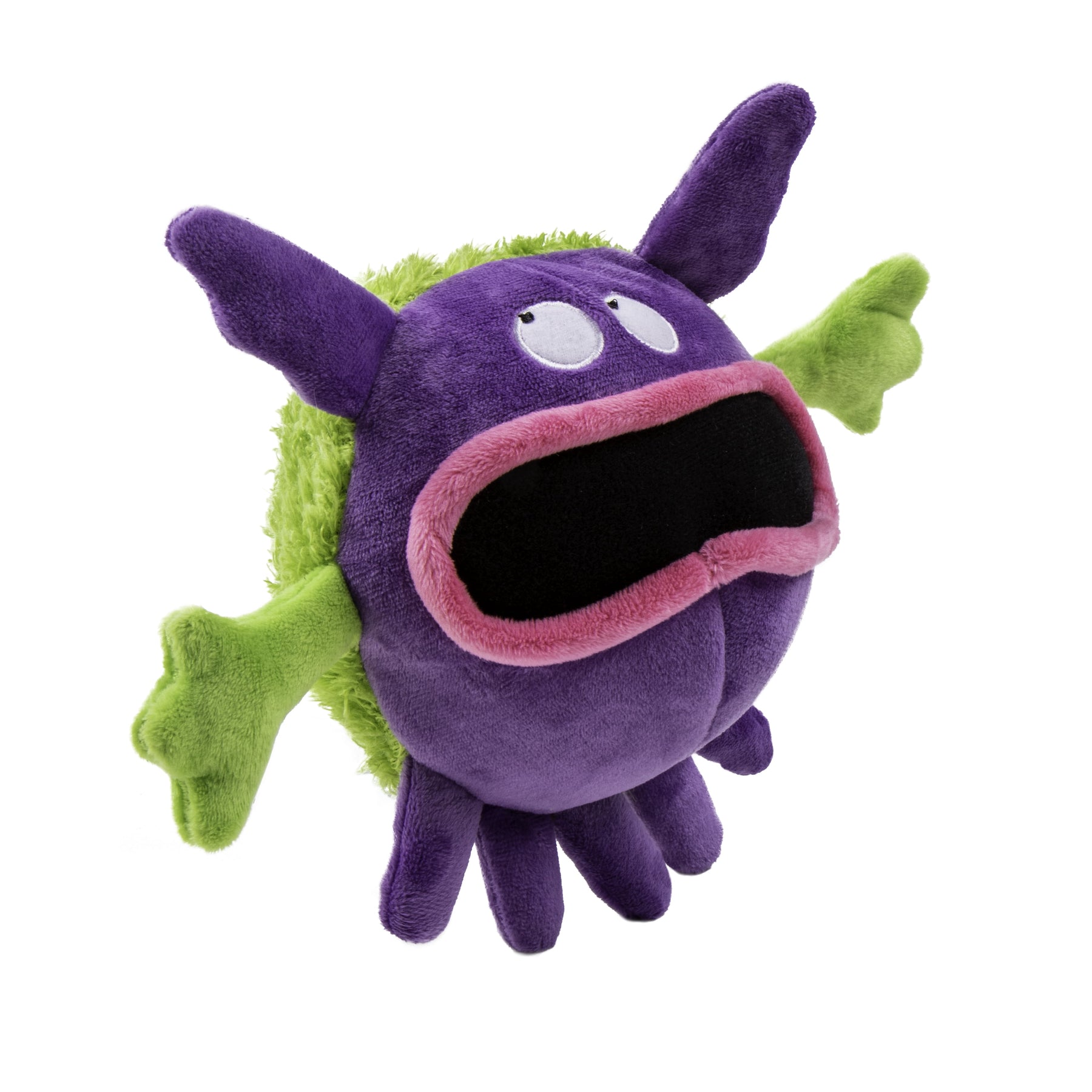 Playclean Germs Squeaky Plush Dog Toy
