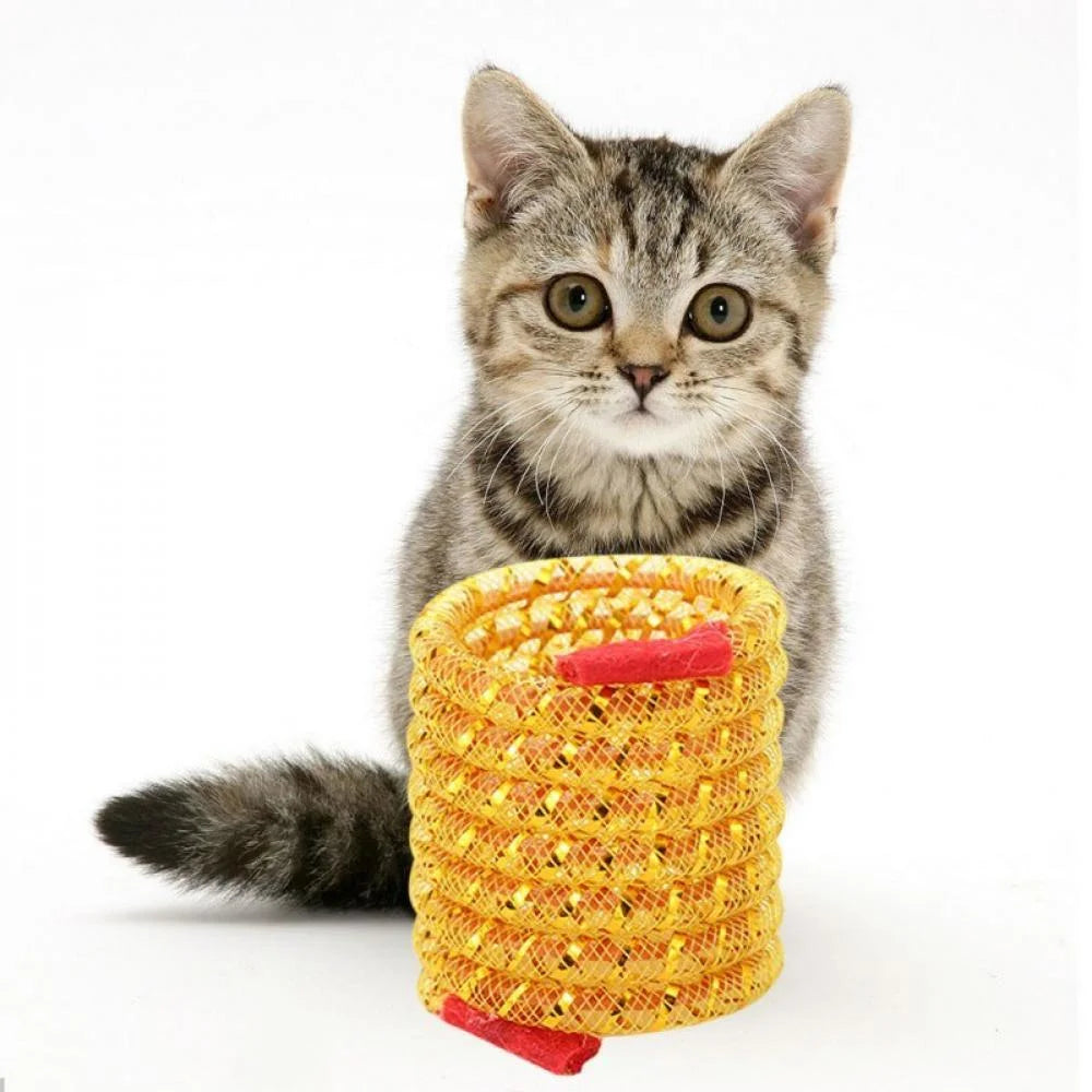 Interactive Plush & Ball Cat Toy