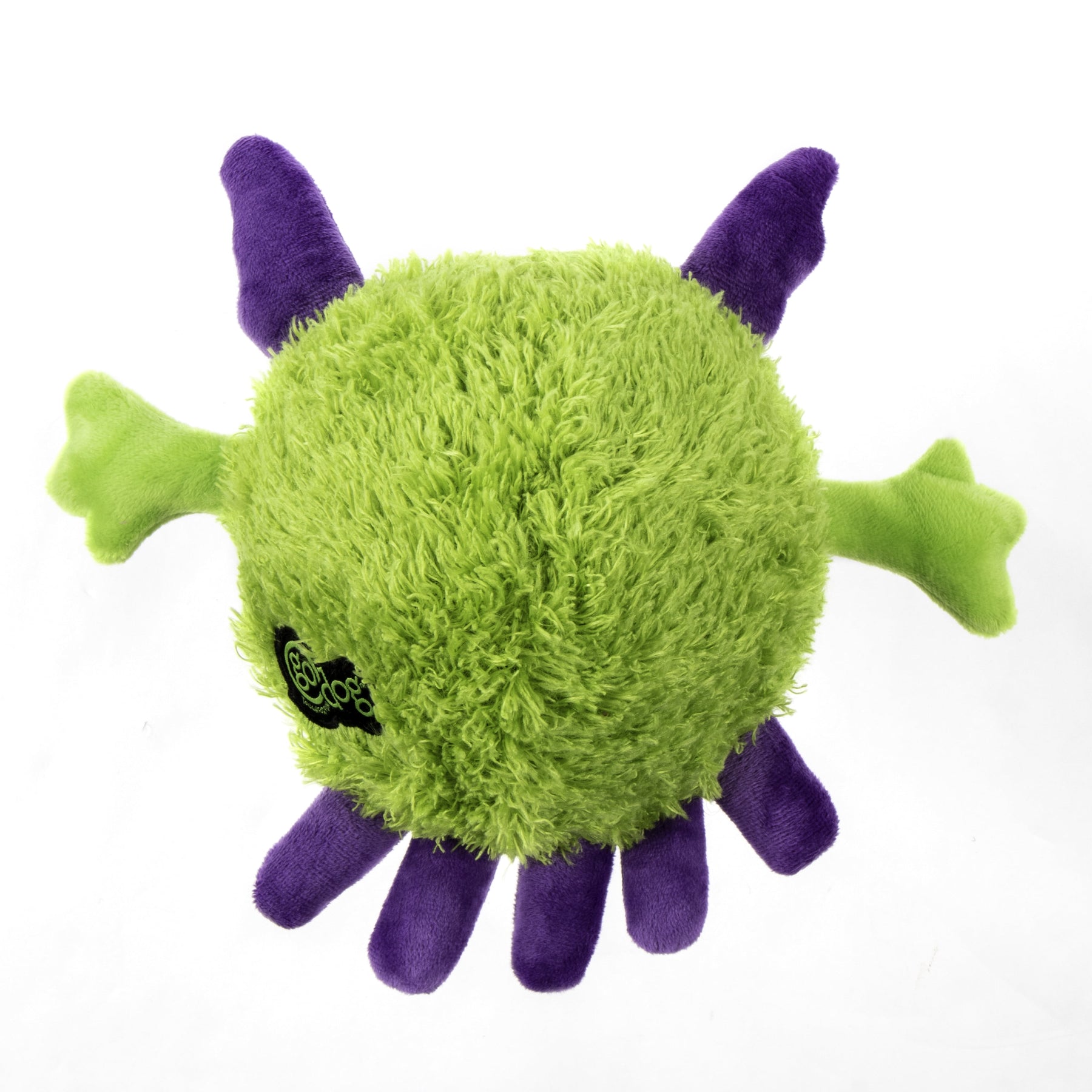 Playclean Germs Squeaky Plush Dog Toy