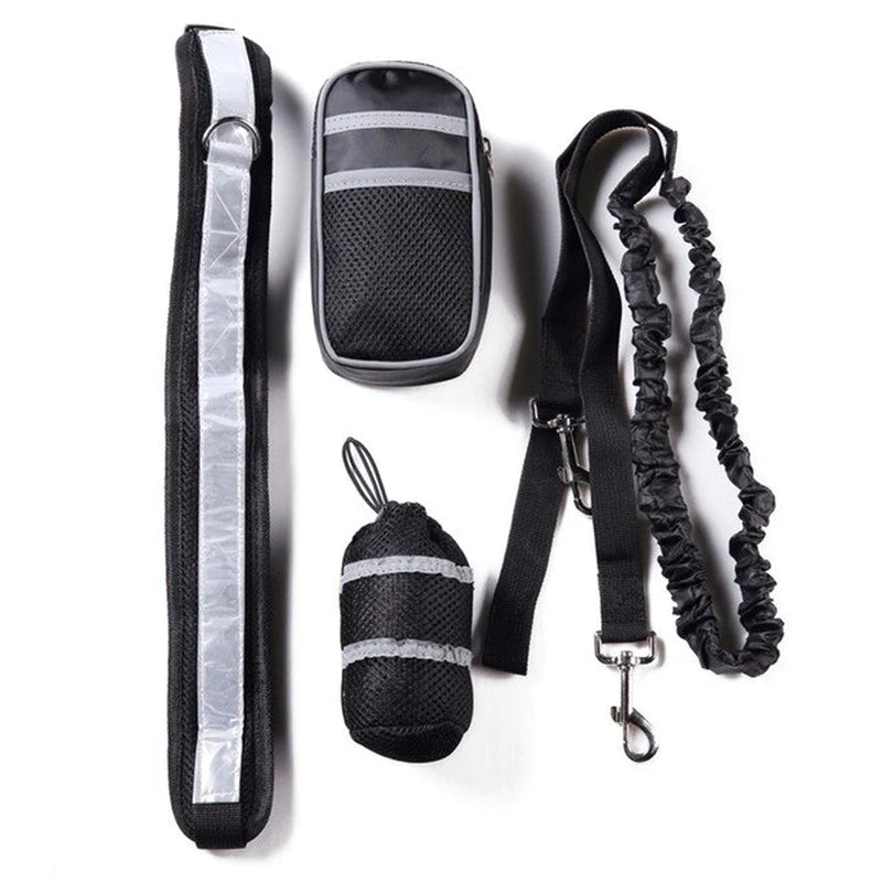 Pet Dog Cat Elastic Reflective Belt Running