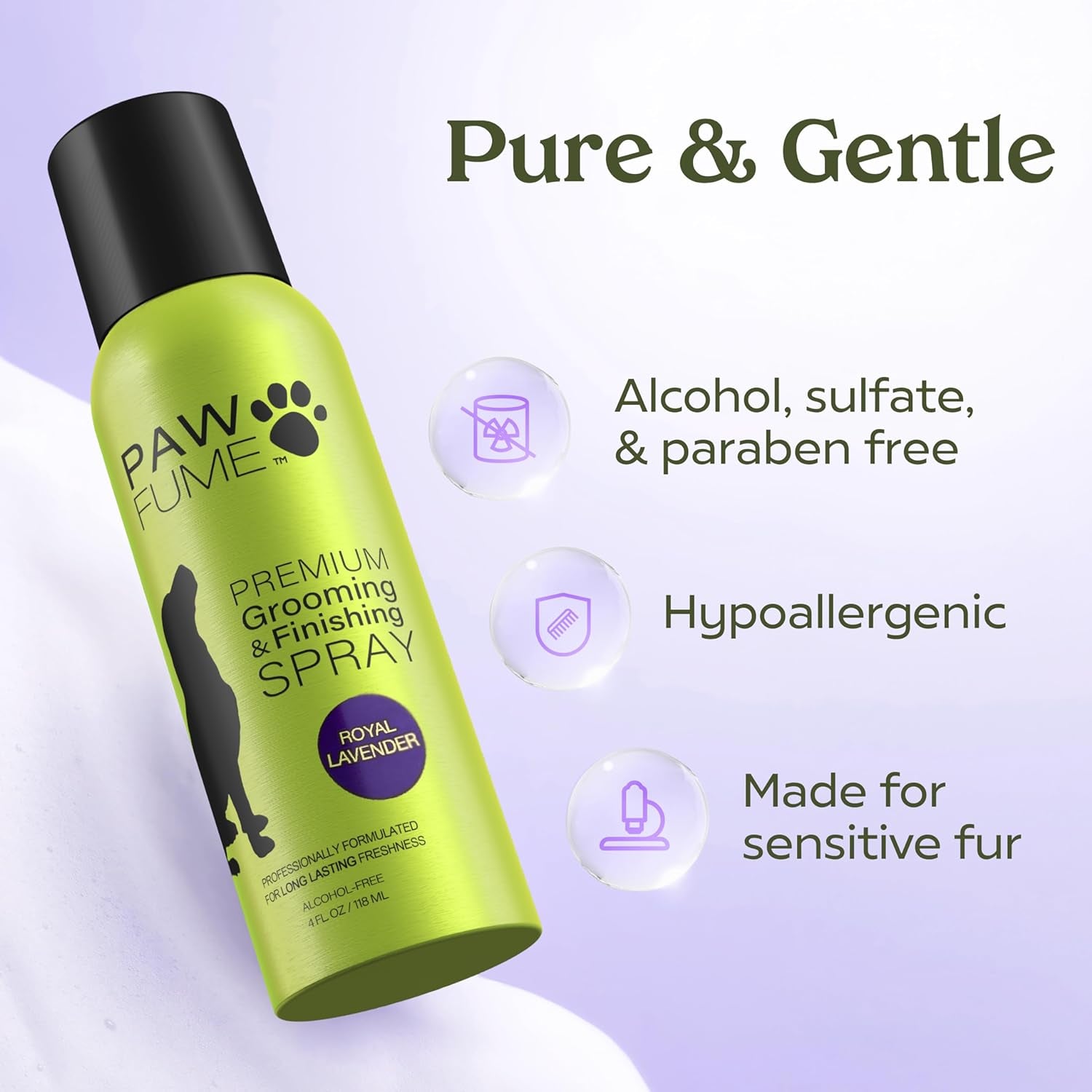 PAWFUME Dog Detangler Grooming Spray
