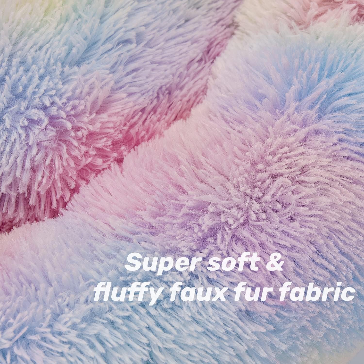  Round Fluffy Washable Pet Bed