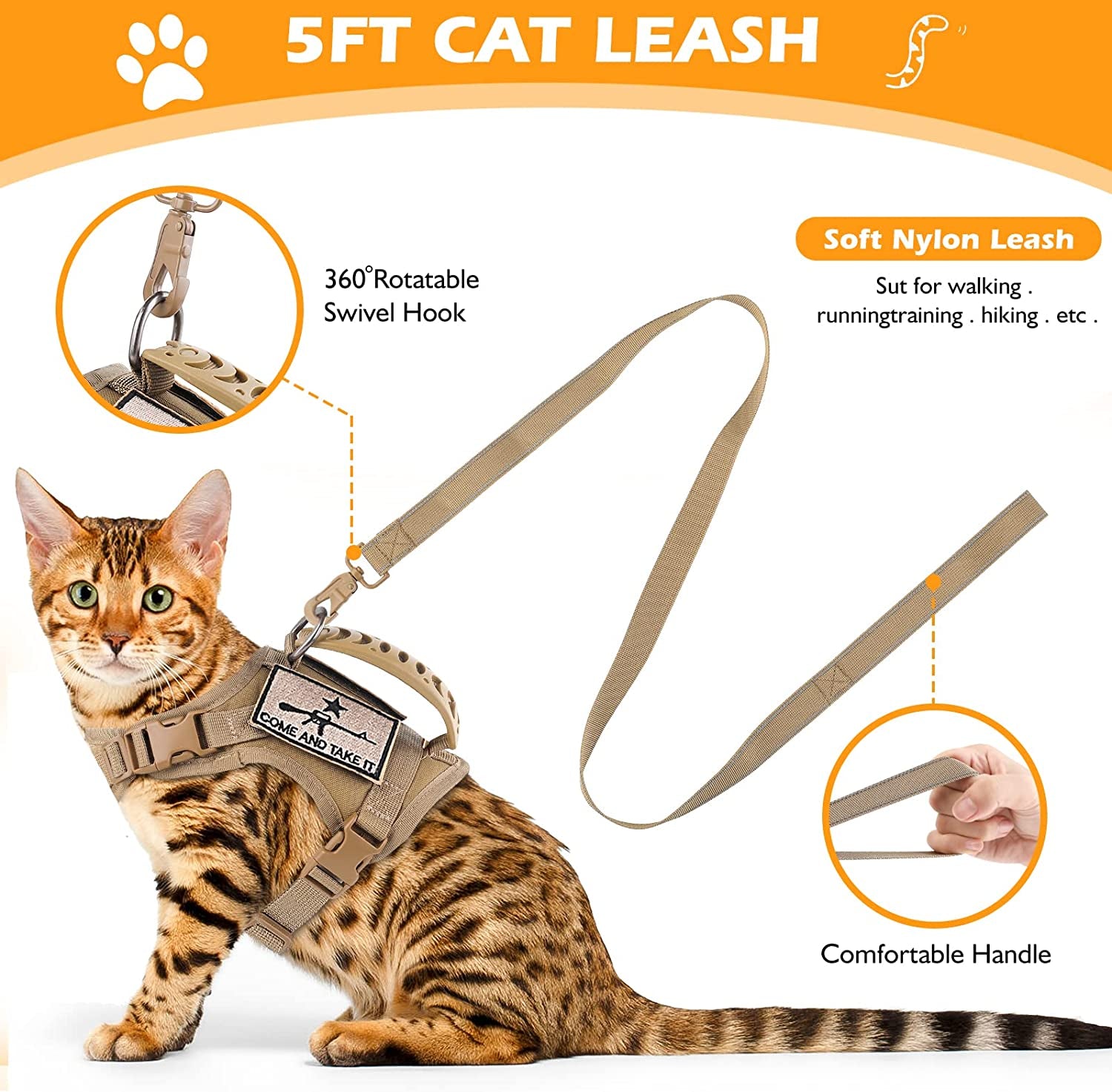  Cat Harness and Leash Set 