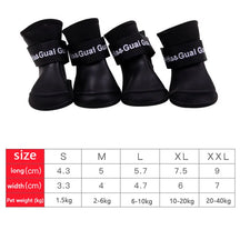 Cat/Dog 4Pcs Pet Waterproof Rainshoe Anti-Slip Rubber Boot