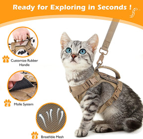  Cat Harness and Leash Set 