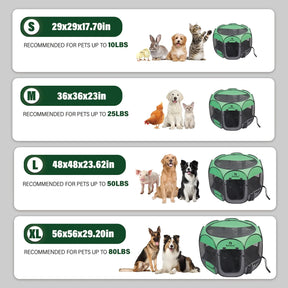  Dog/Cat Playpen Pop-Up Pet Playpen 