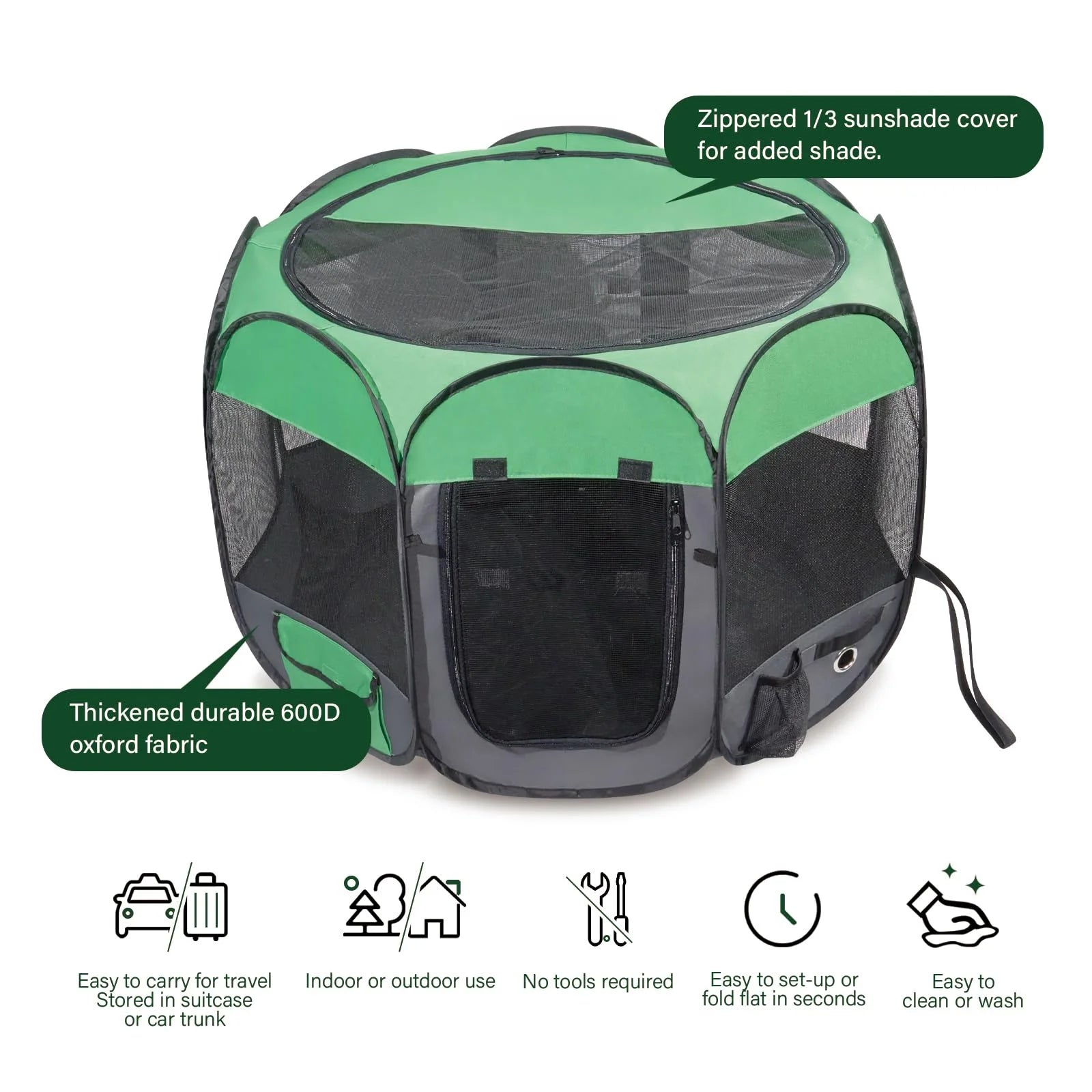  Dog/Cat Playpen Pop-Up Pet Playpen 
