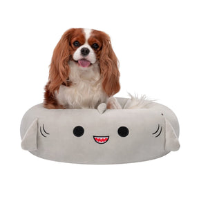 24 Inch Gray Shark Pet Bed