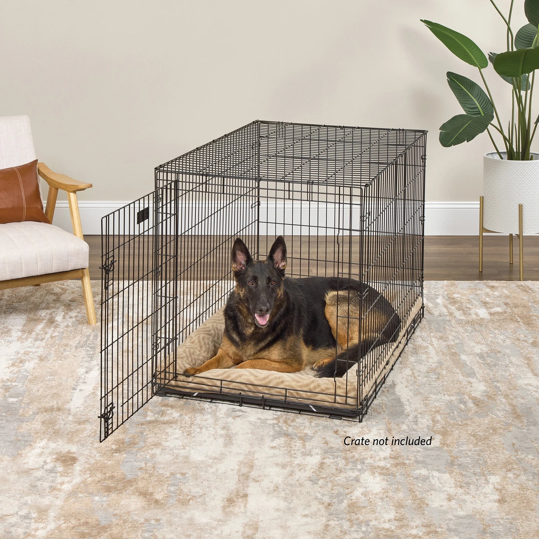 48Inch Tan Wave Pet Bed 