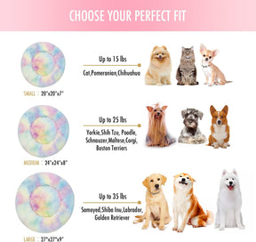  Round Fluffy Washable Pet Bed