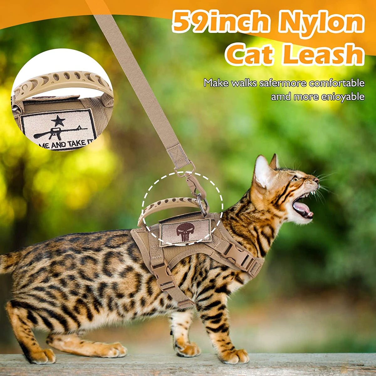  Cat Harness and Leash Set 