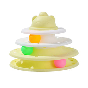 3/4 Levels Cats Toy Tower Track