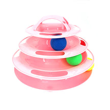 3/4 Levels Cats Toy Tower Track