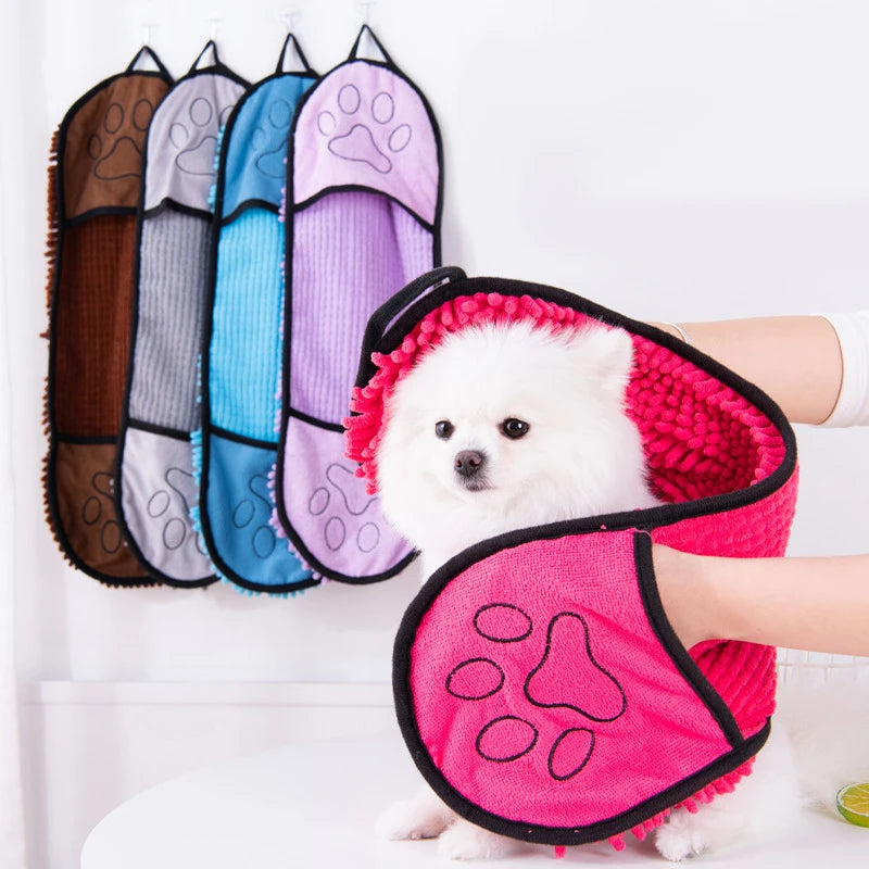 Soft Dog/Cat absorbent Bath towel