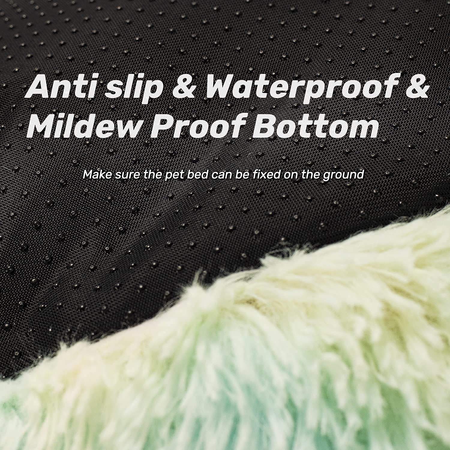  Round Fluffy Washable Pet Bed