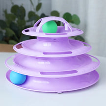 3/4 Levels Cats Toy Tower Track
