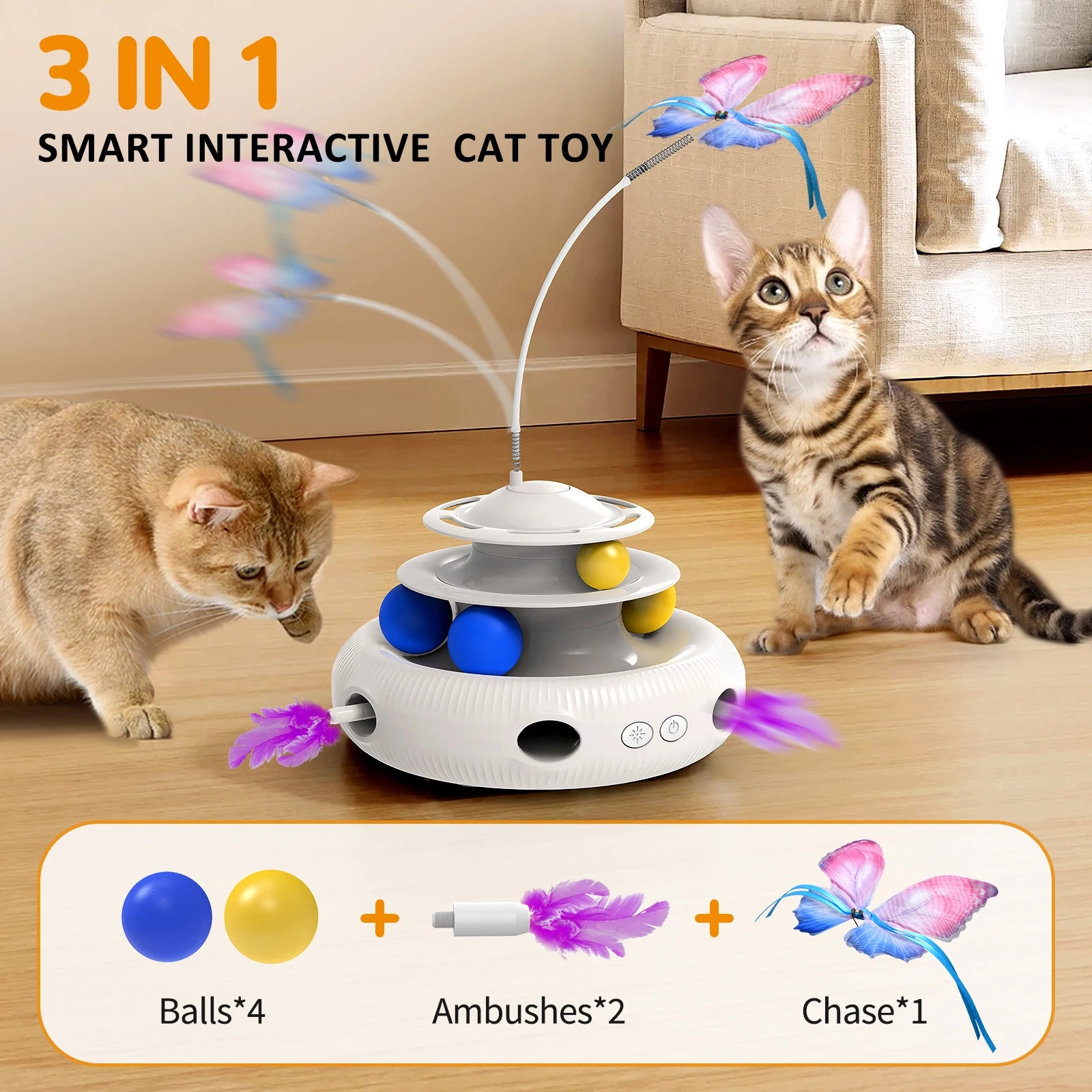 Chargeable Cat Laser Interactive Toy