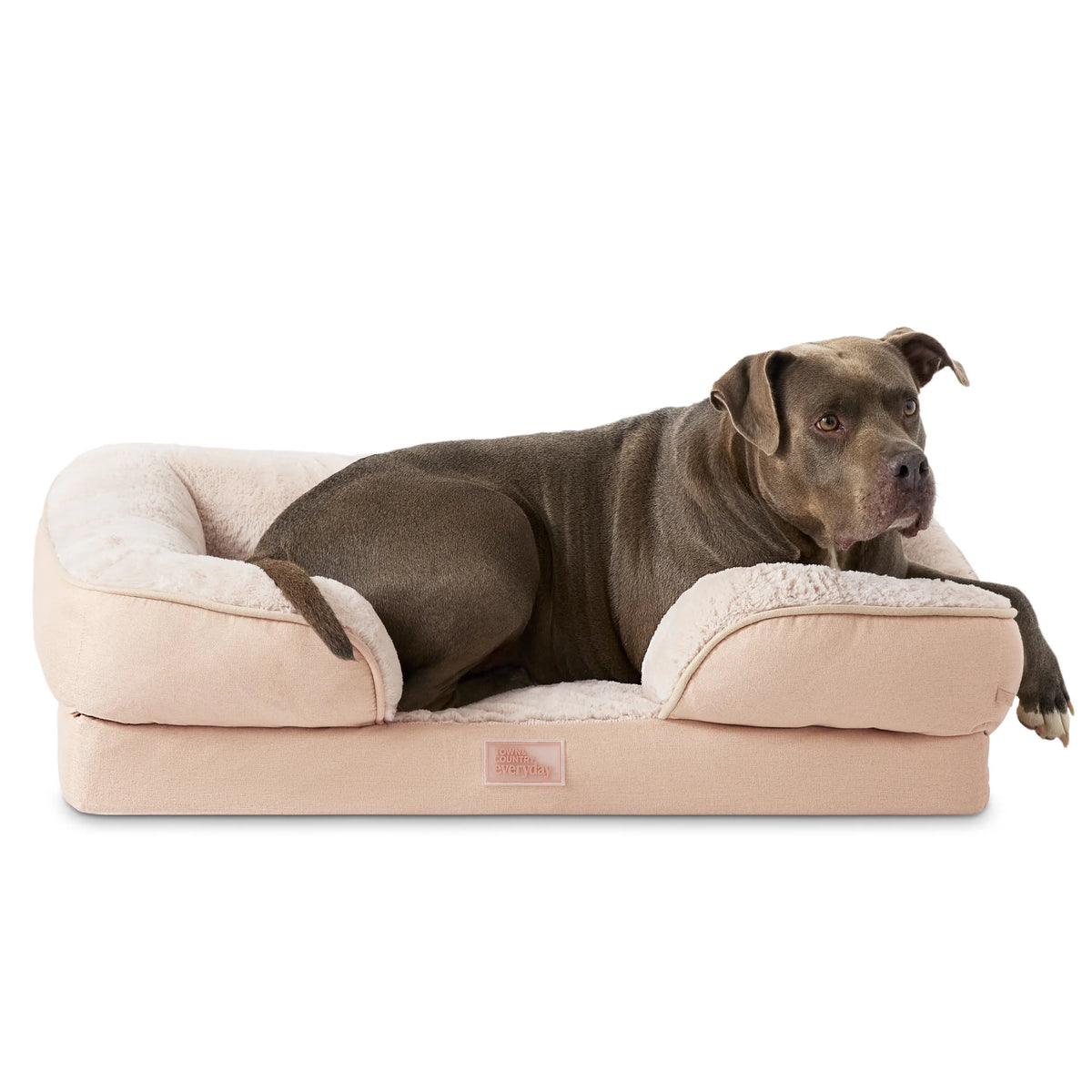 Comfy Solid Bolster Sofa Pet Bed