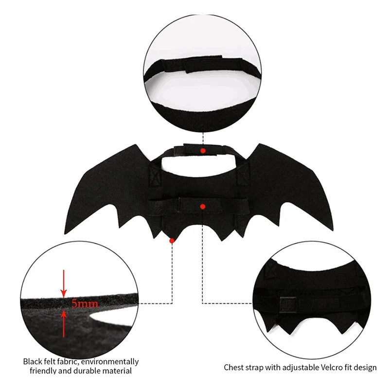 Funny cat/dog artifical wing costume 