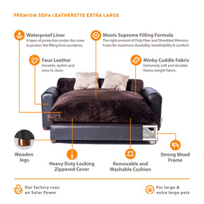 Leatherette Pet Bed