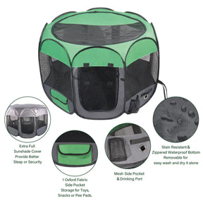  Dog/Cat Playpen Pop-Up Pet Playpen 