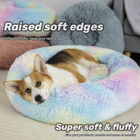  Round Fluffy Washable Pet Bed