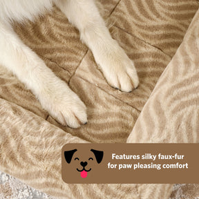 48Inch Tan Wave Pet Bed 