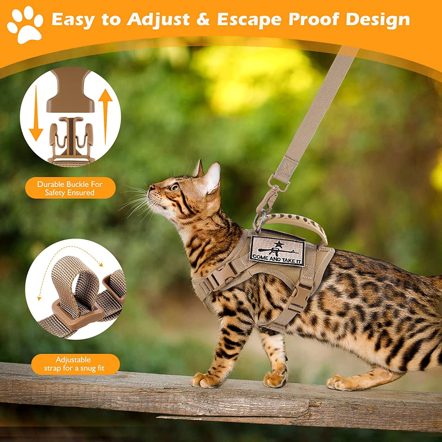  Cat Harness and Leash Set 