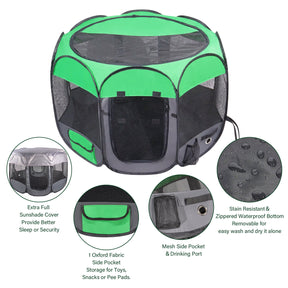  Dog/Cat Playpen Pop-Up Pet Playpen 