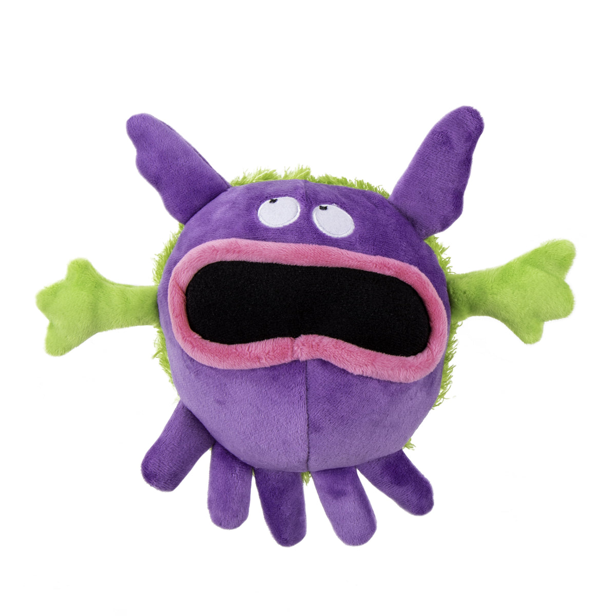 Playclean Germs Squeaky Plush Dog Toy 